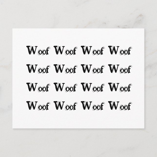 Klagomål från Barking Hund granne Vykort (Framsida)