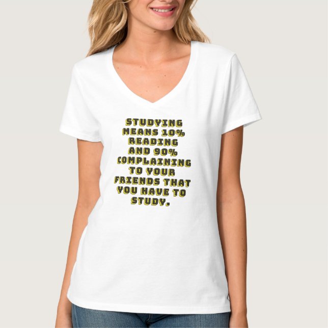 KLAGOMÅL TILL VÄNNERNA OM STUDIERING T SHIRT (Framsida)