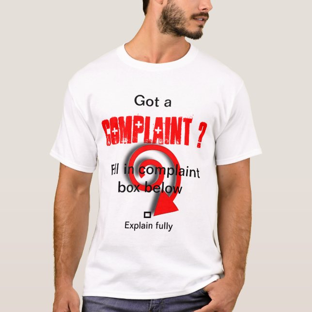 Klagomålet boxas tee (Framsida)