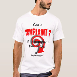 Klagomålet boxas tee shirt