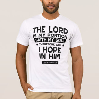 Klagovisor 3:24 Herren är min del Citat T Shirt