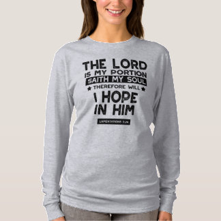 Klagovisor 3:24 Herren är min del Citat T Shirt