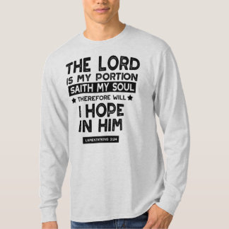 Klagovisor 3:24 Herren är min del Citat T Shirt