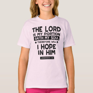 Klagovisor 3:24 Herren är min del Citat T Shirt