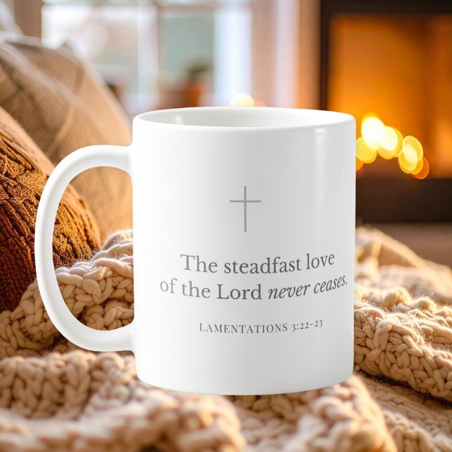 Klagovisorna 3:22-23 Bibelvers Kristna   Kaffemugg (Skapare uppladdad)