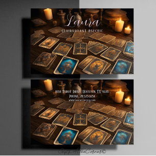 Klairvoyant Psychic Tarot Card Visitkort