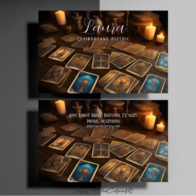 Klairvoyant Psychic Tarot Card Visitkort (Skapare uppladdad)