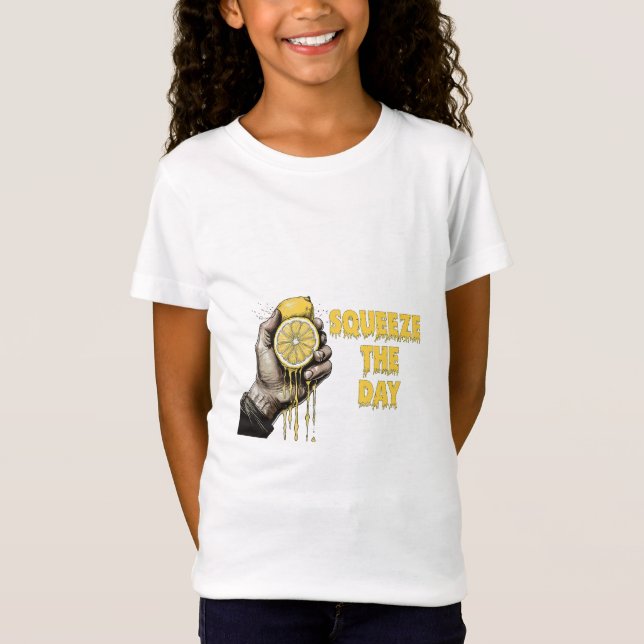 Kläm Dagen Citron Puns T Shirt (Framsida)