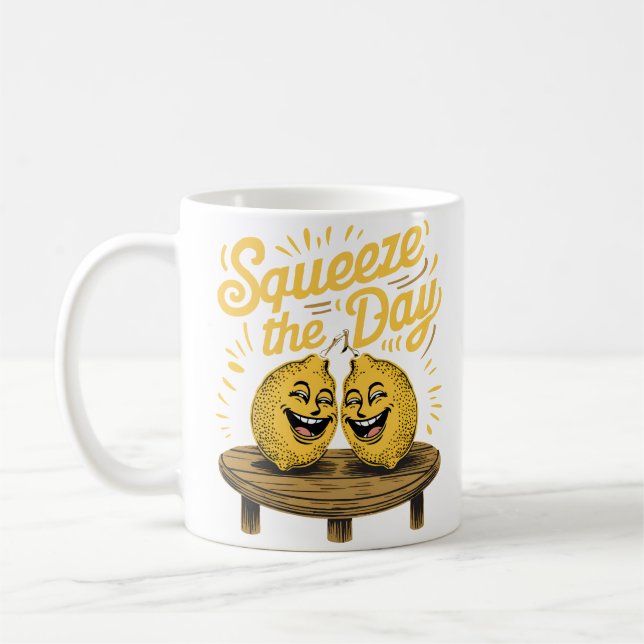 “Kläm ur dagen” Citronmotivation Kaffemugg (Vänster)