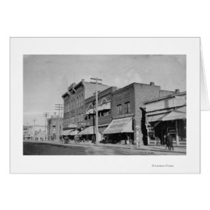 Klamath Falls, ELLER View tittar Main Street Hälsningskort