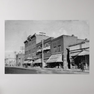 Klamath Falls, ELLER View tittar Main Street Poster