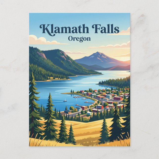 Klamath Falls, Oregon Vykort (Framsida)