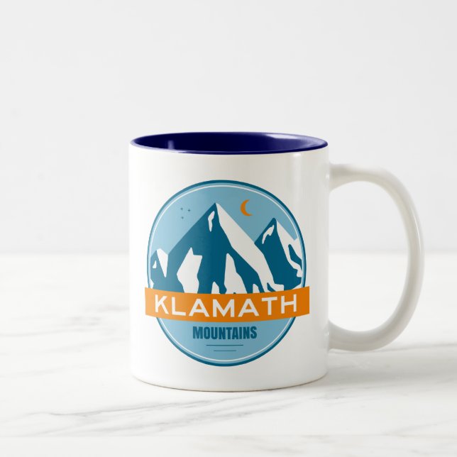 Klamath Mountains California Oregon Två-Tonad Mugg (Höger)