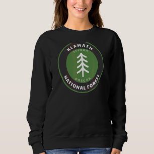 Klamath National Forest Oregon eller Träd Badge T Shirt