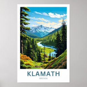 Klamath Oregon Travel Skriv ut Poster