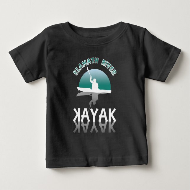 Klamath River California - Kayak T Shirt (Framsida)