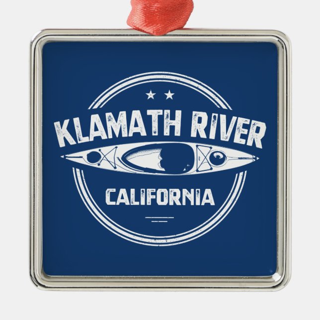 Klamath River, Kalifornien Julgransprydnad Metall (Framsidan)