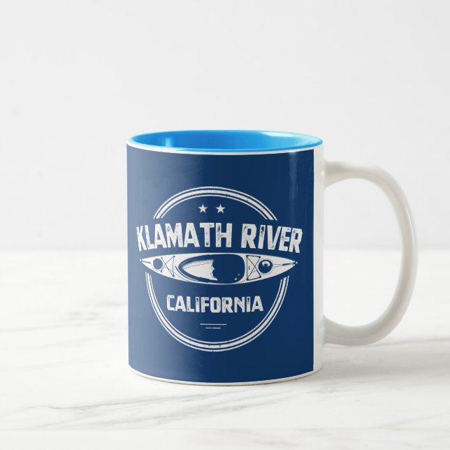 Klamath River, Kalifornien Två-Tonad Mugg (Höger)