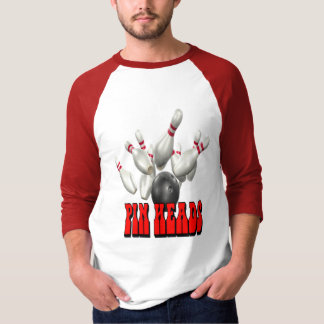 Klämma fast att bowla för huvud t shirt