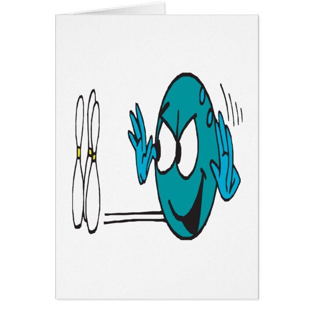 Klämma fast Basher Hälsningskort (Framsidan)