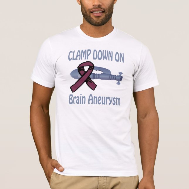 Klämma fast besegrar på Hjärna-Aneurysmen skjortan T Shirt (Framsida)