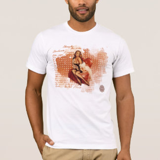Klämma fast upp flicka t-shirt