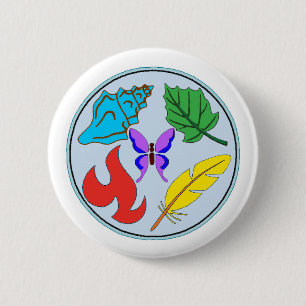 Klämma xxxx_7-På emblem - naturstudier Knapp