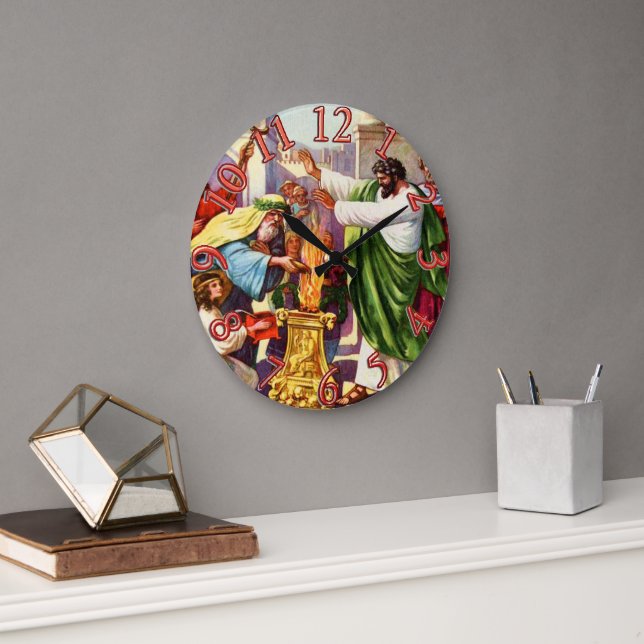 klämmer en lamm man vid lystrummet stor klocka (Kontor)