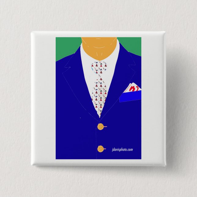 Klämmer fast den röda draken för Mah Jongg Knapp (Framsida)