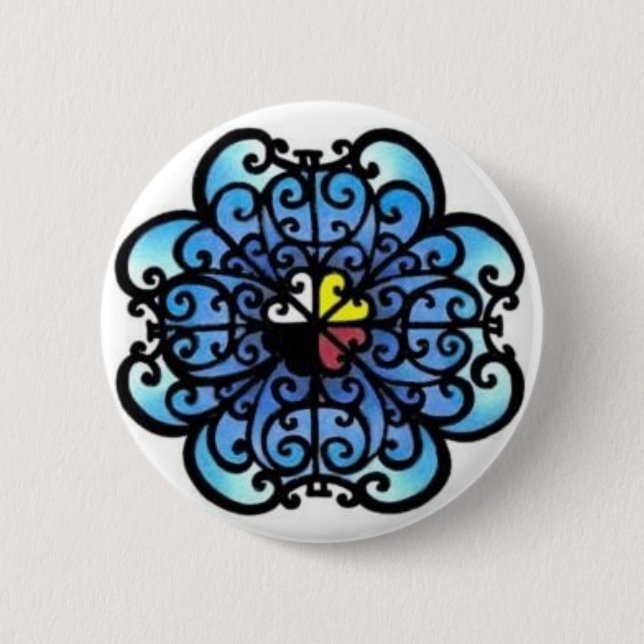 "Klämmer fast det djupaste hav" Knapp (Framsida)