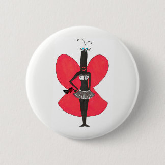 Klämmer fast röd/svart bikinimode SBM-för Knapp