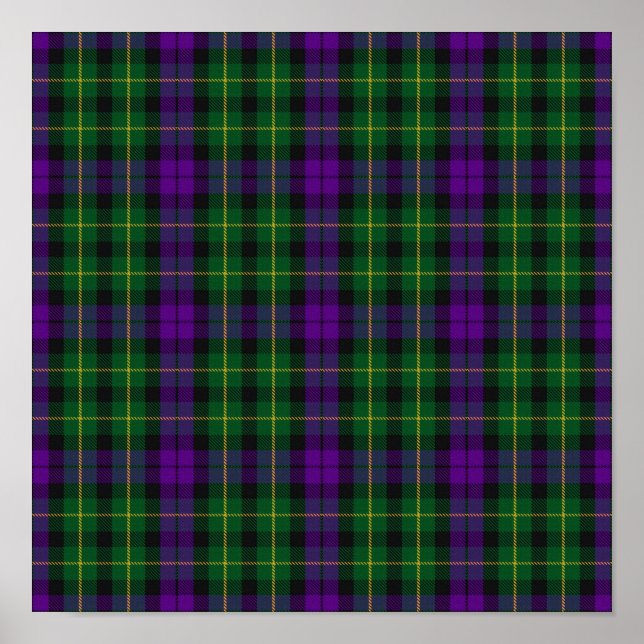 Klan Abercrombie Tartan - Digital Download Poster (Framsidan)
