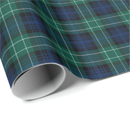 Klan Abercrombie Tartan Grönt och Blue Play Presentpapper