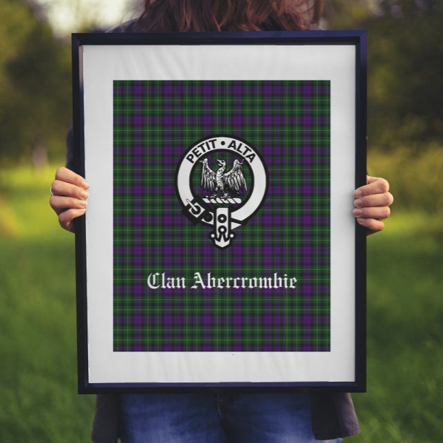 Klan Abercrombie Tartan & Vapensköld Poster (Skapare uppladdad)