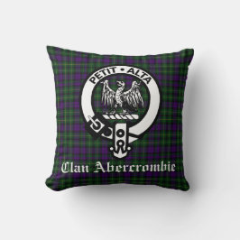 Klan Abercrombie Vapensköld Badge och Tartan Kudde