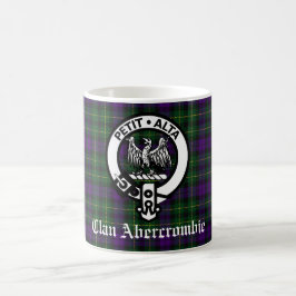 Klan Abercrombie Vapensköld Badge & Tartan Kaffemugg