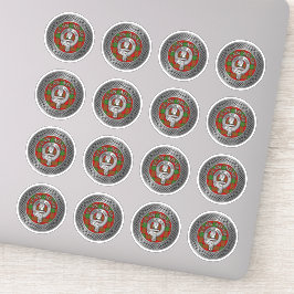 Klan Adair Vapensköld & Tartan Knot Klistermärken