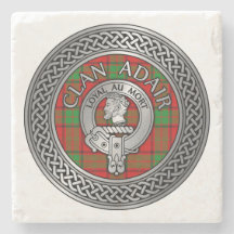 Klan Adair Vapensköld & Tartan Knot