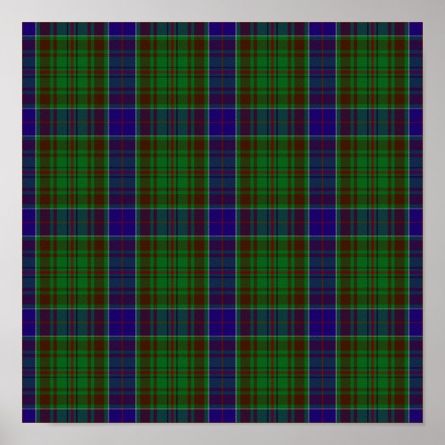 Klan Adams Tartan - Digital Download Poster (Framsidan)