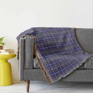 Klan Alexander Tartan Blue och Lila Play Mysfilt