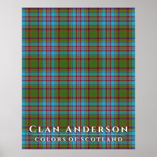 Klan Andersson Färg Skottland 2 Tartan Play Poster