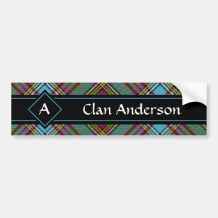 Klan Andersson Tartan Bumper Sticker Bildekal