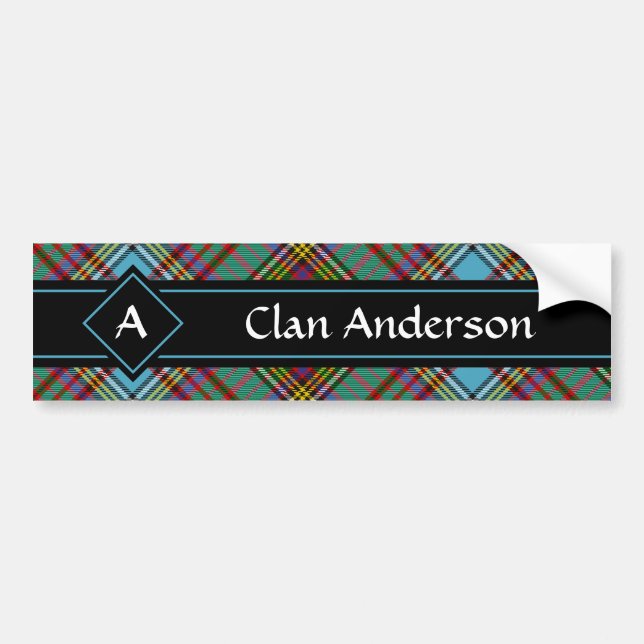 Klan Andersson Tartan Bumper Sticker Bildekal (Framsidan)