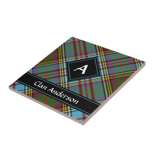 Klan Andersson Tartan Ceramic Tile Kakelplatta (Sidan)
