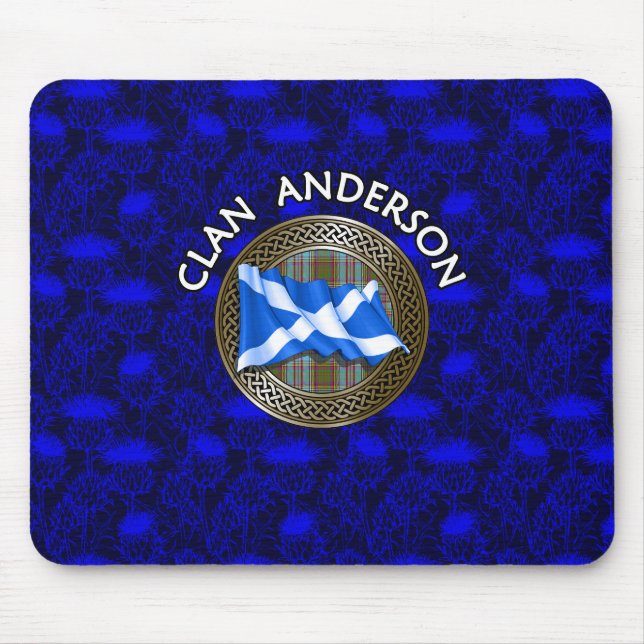 Klan Andersson Tartan Knot & Flagga Musmatta (Framsidan)