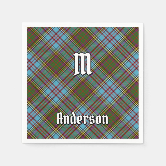 Klan Andersson Tartan Napkins Pappersservett (Framsidan)