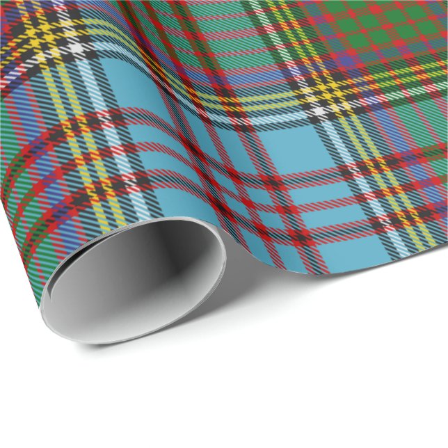 Klan Andersson Tartan Wrapping Papper Presentpapper (Rullad Hörn)