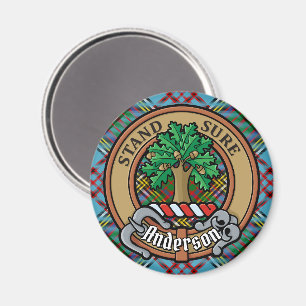 Klan Andersson Vapensköld över Tartan Magnet