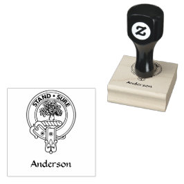 Klan Andersson Vapensköld Rubber Frimärke Stämpel