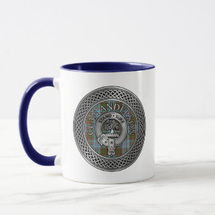 Klan Andersson Vapensköld & Tartan Knot Mugg